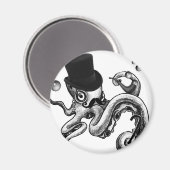 Kiwi, der Extravagante Oktopus Magnet (Vorderseite/Rückseite)