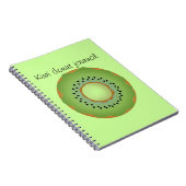Kiwi Donut Notizblock (Rechte Seite)