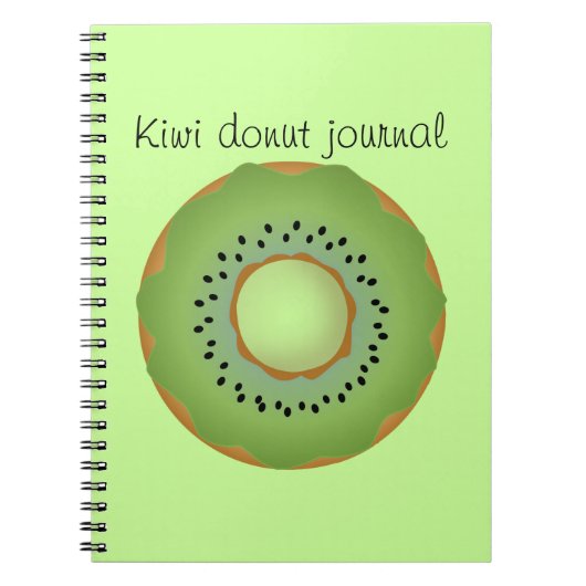 Kiwi Donut Notizblock (Vorderseite)
