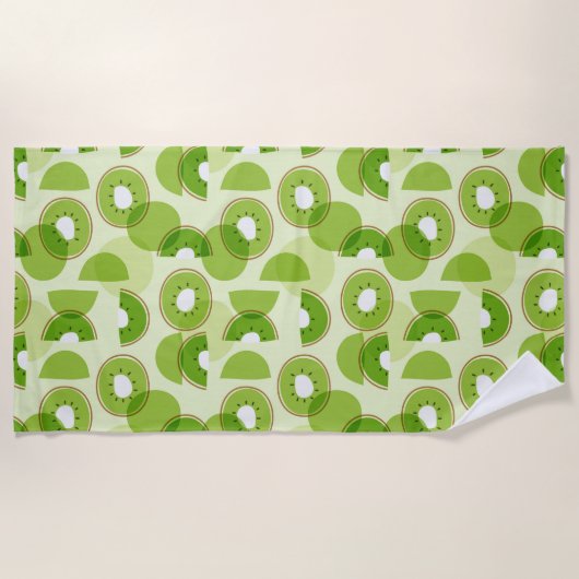 Kiwi-Druck Strandtuch (Vorderseite)