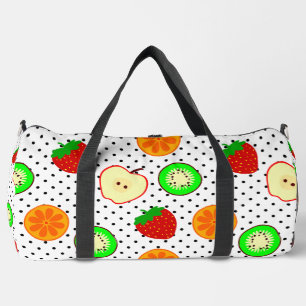 Kiwi Erdbeerapfelfruchtpunkte Duffle Bag