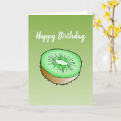 Kiwi Faltkarte Geburtstagskarte Karte (Gelbe Blume)