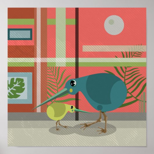 Kiwi Family Poster (Vorne)