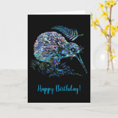 KIWI FERN BIRTHDAY KARTE (Gelbe Blume)