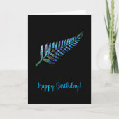 KIWI FERN BIRTHDAY KARTE (Vorderseite)