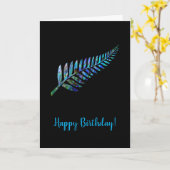 KIWI FERN BIRTHDAY KARTE (Gelbe Blume)