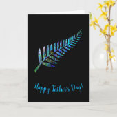 KIWI FERN VATER'S DAY CARD KARTE (Gelbe Blume)