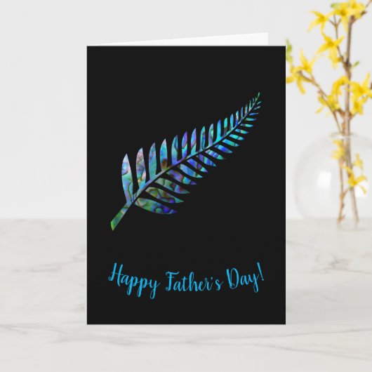 KIWI FERN VATER'S DAY CARD KARTE (Gelbe Blume)