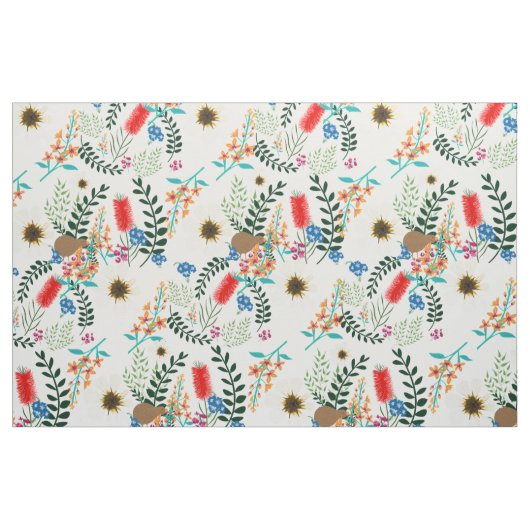 Kiwi Flora Stoff (Yard (91,4 cm))