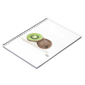 Kiwi Frucht Aquarell Notizblock (Linke Seite)