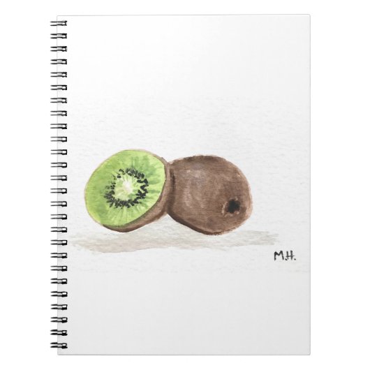 Kiwi Frucht Aquarell Notizblock (Vorderseite)