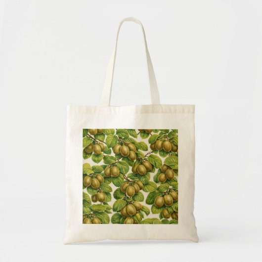 Kiwi-Frucht Botanisches Muster Tragetasche (Vorne)