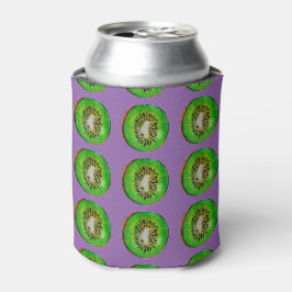 Kiwi Frucht grün und Lila Can Cooler Dosenkühler