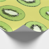 Kiwi-Frucht-nahtloses Muster, Hintergrund mit Kiwi Geschenkpapier (Ecke)