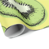 Kiwi-Frucht-nahtloses Muster, Hintergrund mit Kiwi Geschenkpapier (Rolleneckpunkt)