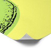 Kiwi-Frucht-nahtloses Muster, Hintergrund mit Kiwi Poster (Ecke)