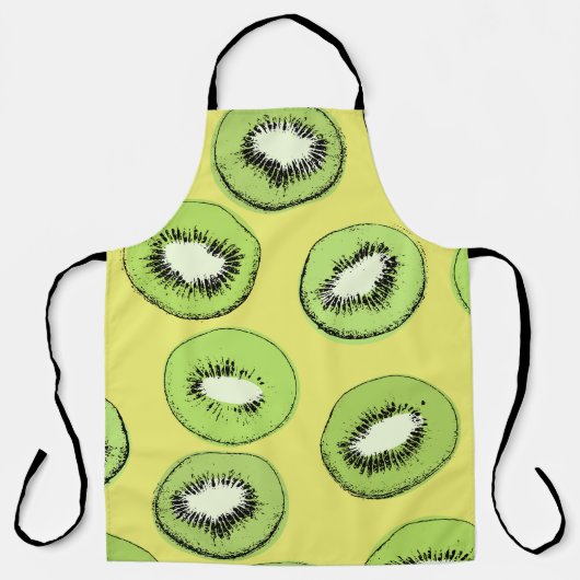 Kiwi-Frucht-nahtloses Muster, Hintergrund mit Kiwi Schürze (Vorderseite)