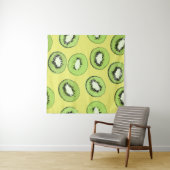 Kiwi-Frucht-nahtloses Muster, Hintergrund mit Kiwi Wandteppich (Beispiel (Horizontal))