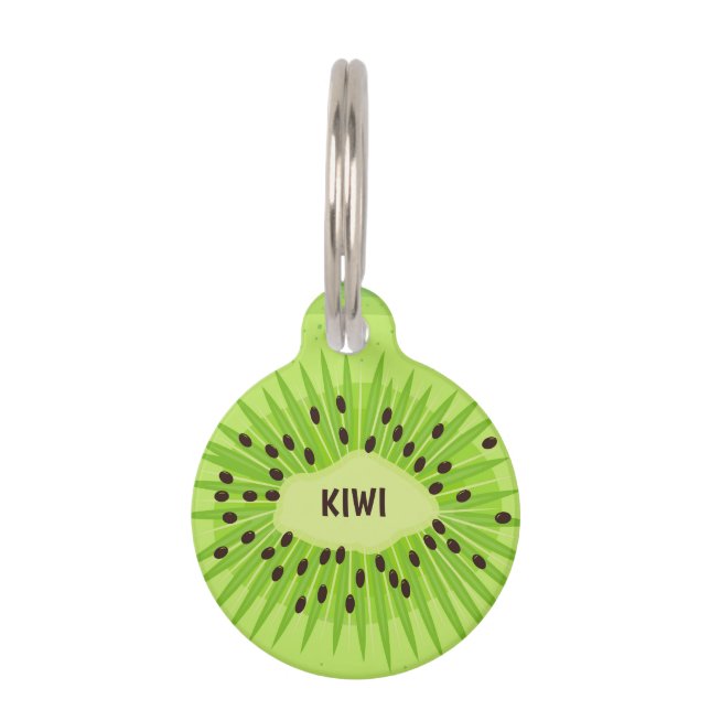 Kiwi Frucht Round Pet Tag Haustiermarke (Vorderseite)