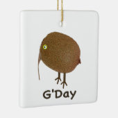 Kiwi Frucht Vogel G'Day Ornament (Rechts)