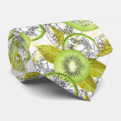 Kiwi, fruchtig, grün und weiß, frisch, saftig, wei krawatte (Gerollt)
