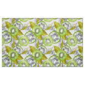 Kiwi, fruchtig, grün und weiß, frisch, saftig, wei stoff (Fat Quarter (45,7 x 55,9 cm))