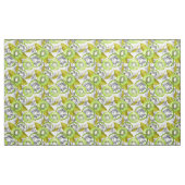 Kiwi, fruchtig, grün und weiß, frisch, saftig, wei stoff (Yard (91,4 cm))
