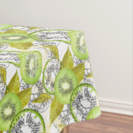 Kiwi, fruchtig, grün und weiß, frisch tischdecke