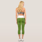 Kiwi-Fruchtmuster Capri Leggings (Rückseite)