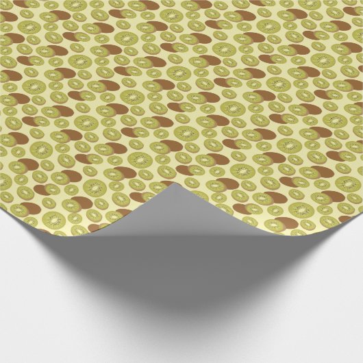 Kiwi-Fruchtmuster Geschenkpapier (Ecke)