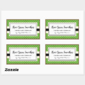 Kiwi-Fruchtmuster, hausgemachte grüne Smoothie Rechteckiger Aufkleber (Blatt)