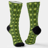 Kiwi-Fruchtmuster Socken (Gewinkelt)