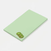 Kiwi - Fruchtsammlung - Post-it Klebezettel (angewinkelt)