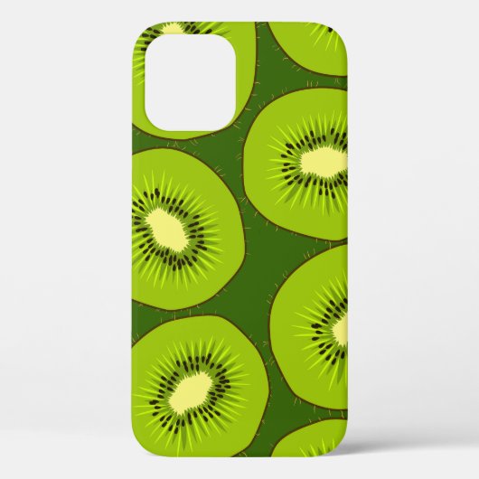 Kiwi Fruchtscheiben: dunkelgrün. Case-Mate iPhone Hülle (Rückseite)