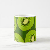 Kiwi Fruchtscheiben: dunkelgrün. Kaffeetasse (Mittel)