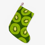 Kiwi Fruchtscheiben: dunkelgrün. Kleiner Weihnachtsstrumpf (Vorderansicht (hängend))