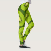 Kiwi Fruchtscheiben: dunkelgrün. Leggings (Rechts)