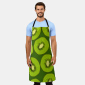 Kiwi Fruchtscheiben: dunkelgrün. Schürze (Getragen)
