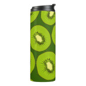 Kiwi Fruchtscheiben: dunkelgrün. Thermosbecher (Nach links gedreht)