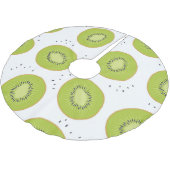 Kiwi Fruchtscheiben, nahtlose Abbildung. Polyester Weihnachtsbaumdecke (Schrägansicht)
