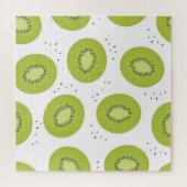 Kiwi Fruchtscheiben, nahtlose Abbildung. Puzzle (Horizontal)