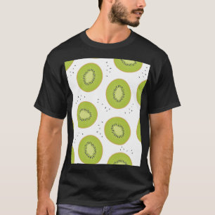 Kiwi Fruchtscheiben, nahtlose Abbildung. T-Shirt