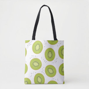 Kiwi Fruchtscheiben, nahtlose Abbildung. Tasche