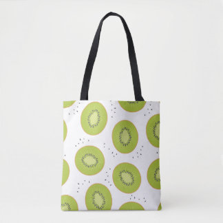 Kiwi Fruchtscheiben, nahtlose Abbildung. Tasche