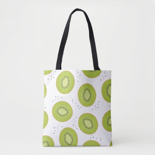 Kiwi Fruchtscheiben, nahtlose Abbildung. Tasche (Vorderseite)