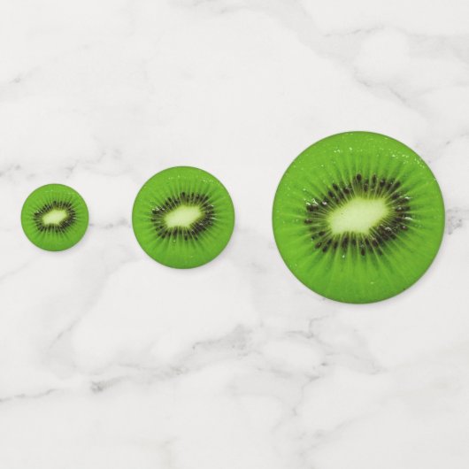 Kiwi Fruit Fresh Slice Konfetti (Rückseiten)
