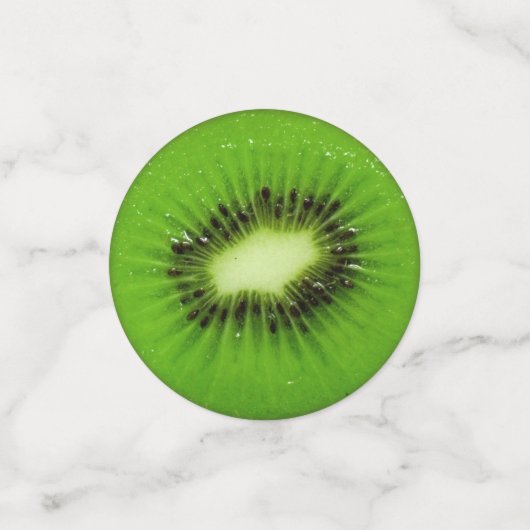 Kiwi Fruit Fresh Slice Konfetti (Klein Vorderseite)