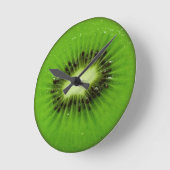 Kiwi Fruit Fresh Slice Runde Wanduhr (Winkel)