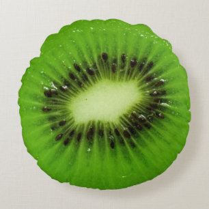 Kiwi Fruit Fresh Slice Rundes Kissen