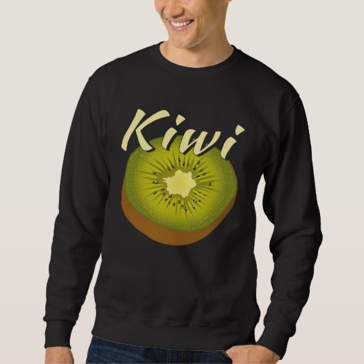 KIWI Fruit Fruit Vitamins Vegan Kiwi Sweatshirt (Vorderseite)